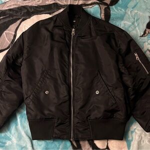 Men's Black Vintage Opium Bomber Jacket